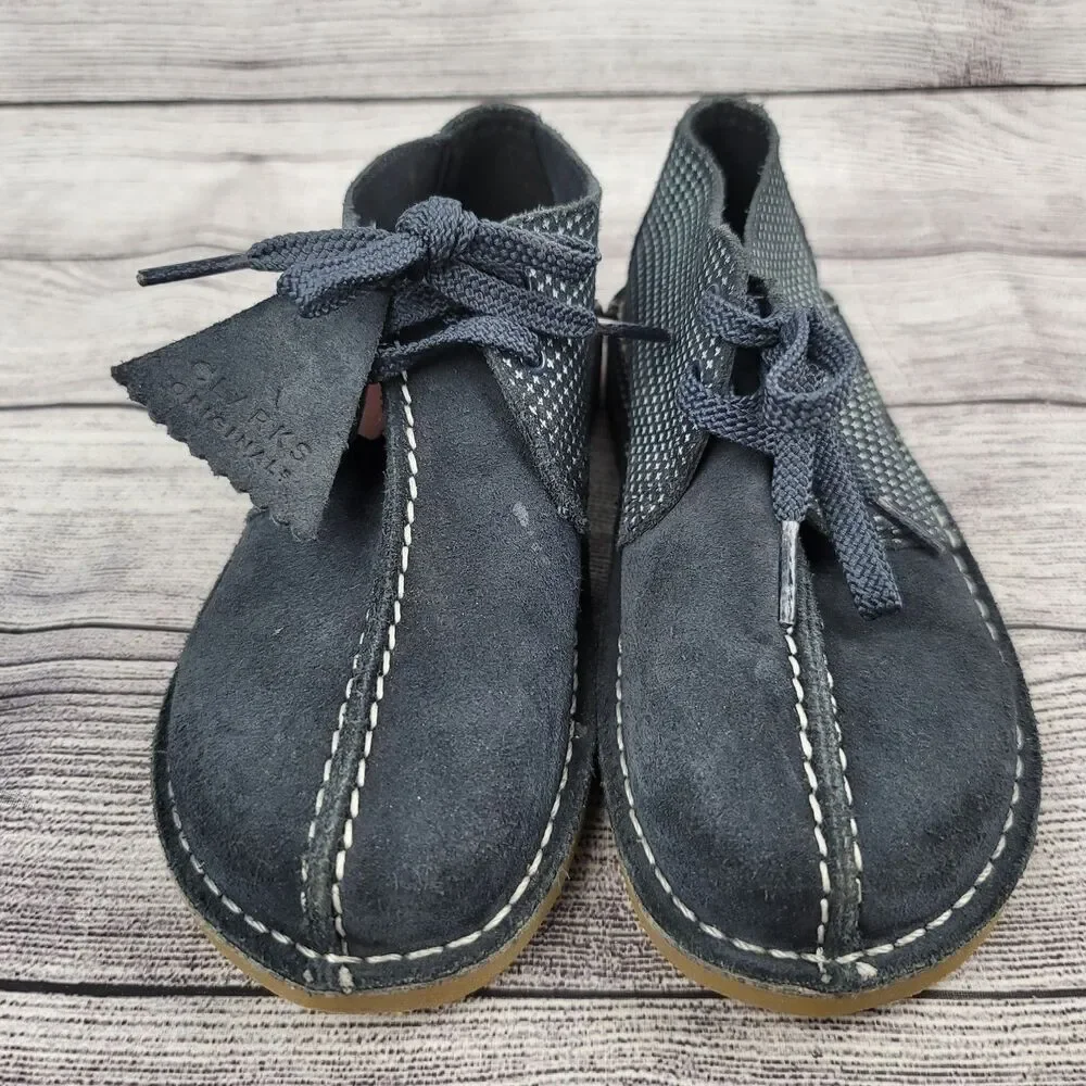 Clarks Kids Desert Trek O Navy Combi 26168043 Size 1 W
